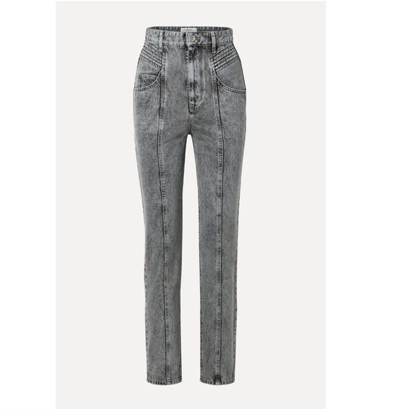 ISABEL MARANT ÉTOILE Henoya acid-wash Jeans T10 - Picture 2 of 13